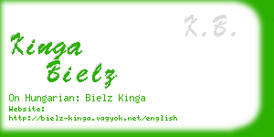 kinga bielz business card